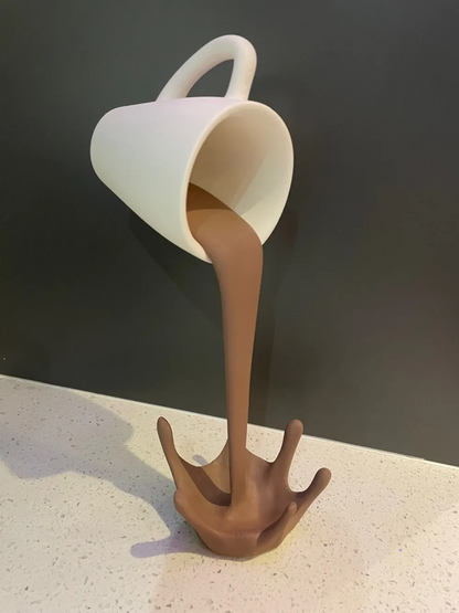 Gravity Pour Sculpture