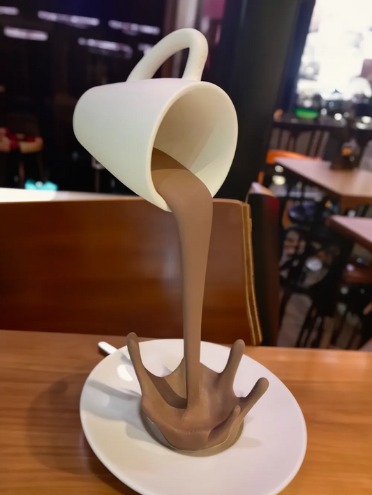 Gravity Pour Sculpture