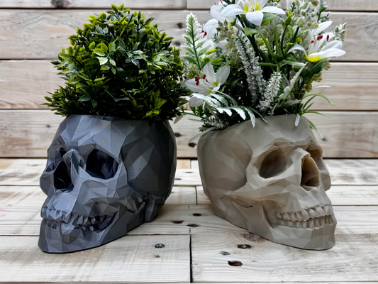 Geometric Skull Planter