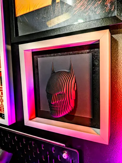 ShadowFrame: Dark Knight Layered Sculpture(with frame)