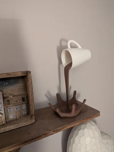 Gravity Pour Sculpture