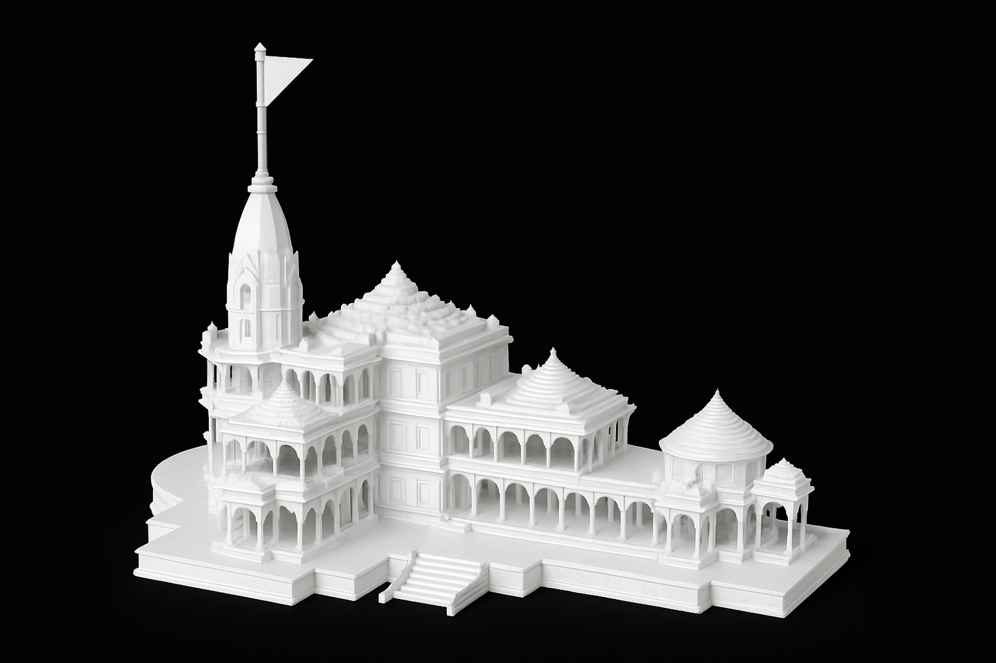 राम मंदिर – 3D Printed Divine Temple Model (Premium Edition)