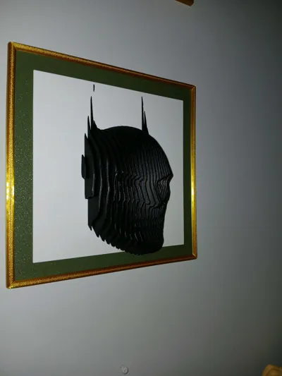 ShadowFrame: Dark Knight Layered Sculpture(with frame)